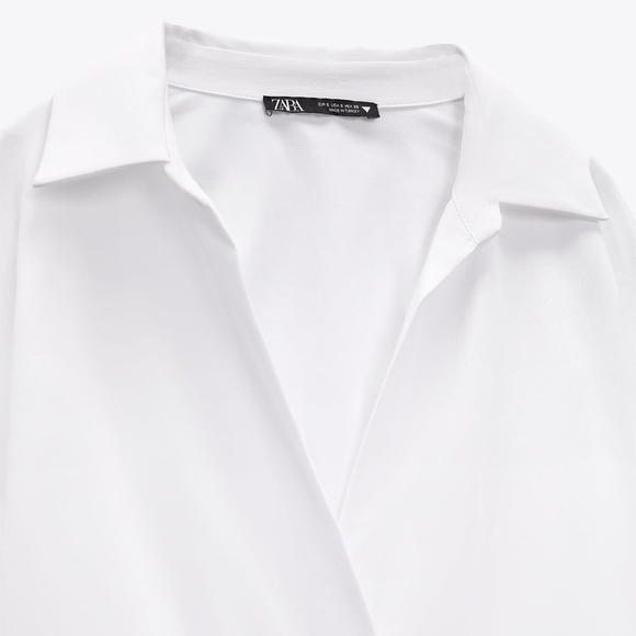 ZARA White Poplin Shirt Dress BNWT - Picture 5 of 5